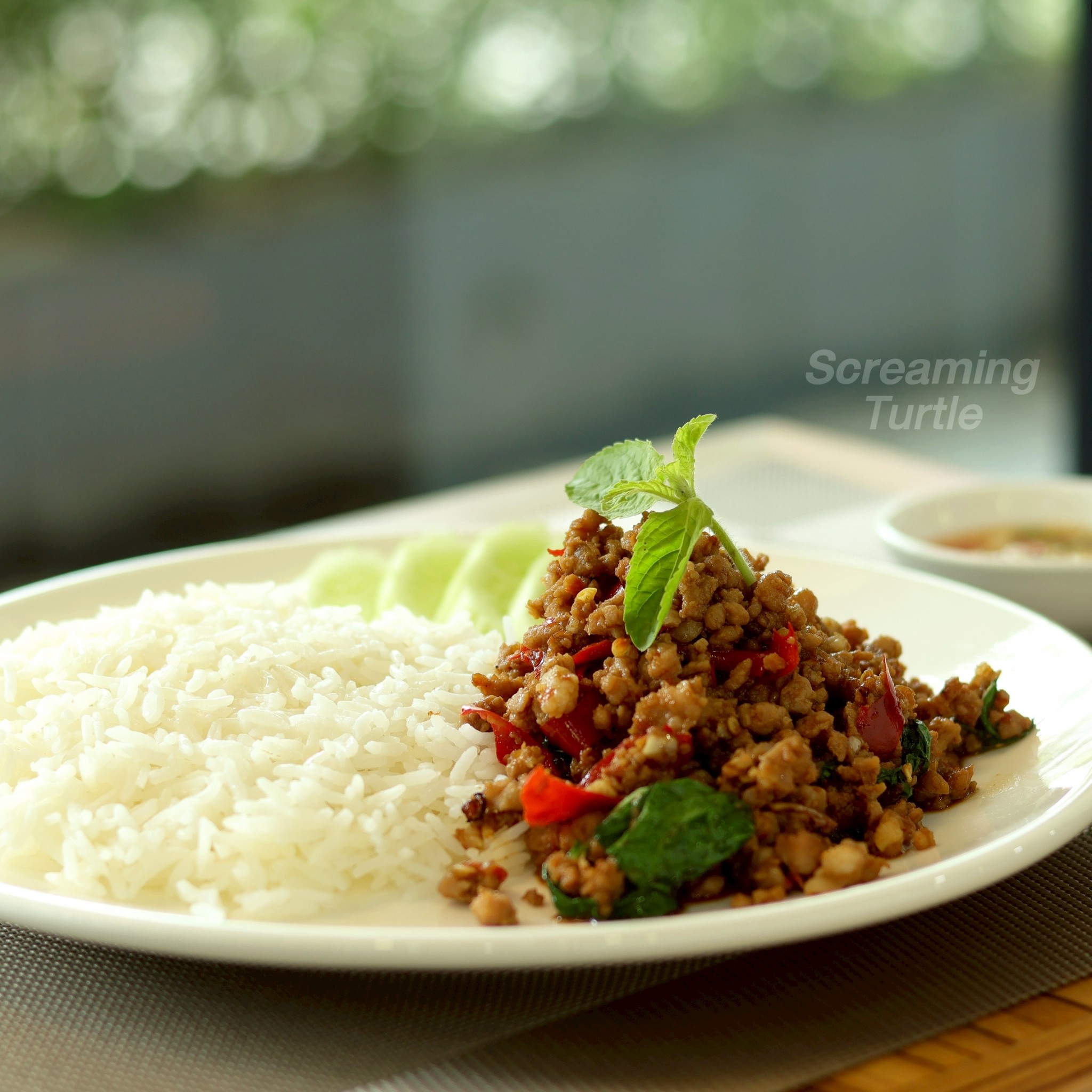 Stir- Fried Basil With Minced